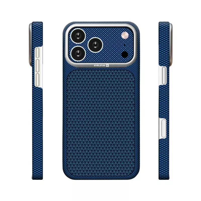 Evelatus Apple iPhone 17 Pro Carbon Premium Edition MagSafe puzdro polnočná modrá