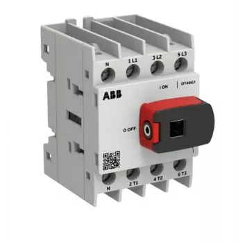 ABB OTOT40G1-4BSN1Plus 40A 4-pólový odpojovač záťaže, predný pohon, montáž na lištu