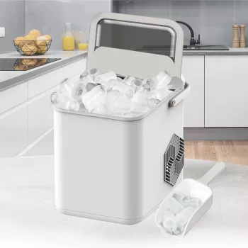 Maestro MR-821 výrobník ľadu 10-12 kg/24h, 2,2L nádrž, Bullet Ice, elektronické ovládanie, priehľadné veko