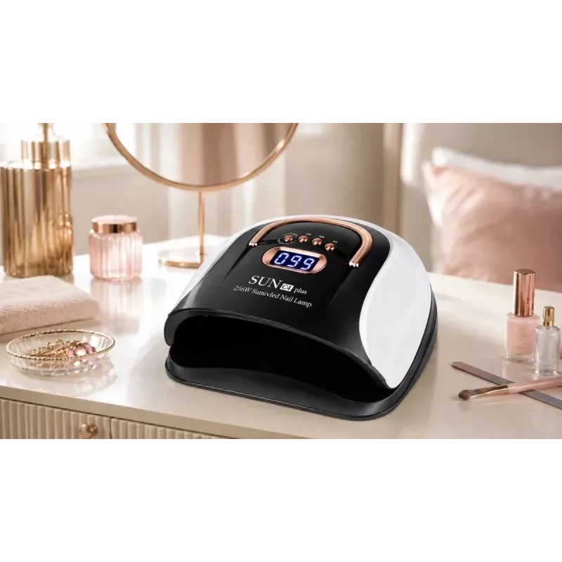 EXTRALINK Stay Beauty C4 UV LED lampa na nechty 256 W pre hybridné gély