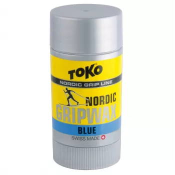 Toko Carbon GripWax modrý 25g - bez PFC stúpací vosk na studený sneh (-7°C až -2°C)