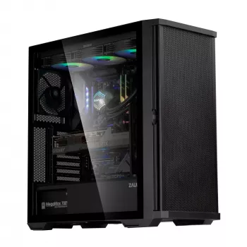 Zalman Z10 ATX Mid-Tower puzdro, čierne, tvrdené sklo, 4x ARGB ventilátory