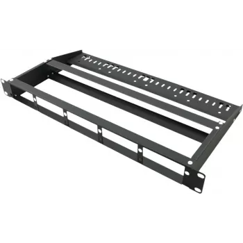 VALUE MPO panel pre 3 moduly - slepý panel pre optickú kazetu - rack montáž - čierny - 1U (19 palcov)