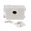 AWTOOLS AW85501 50L pedálový vedro z nehrdzavejúcej ocele, strieborný