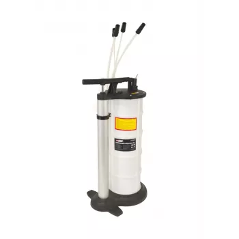 AWTOOLS AW15965 Ručný odsávač kvapalín 9L - 3 sondy, -0,8 bar vákuum, pre olej, prevodovku, brzdovú kvapalinu