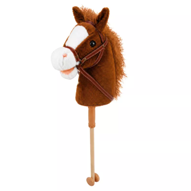 LEAN TOYS Hobby kôň so zvukmi cválania a erdzania, hnedý, 100 cm