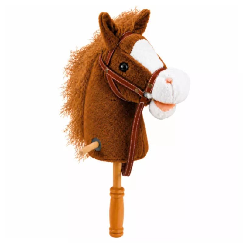 LEAN TOYS Hobby kôň so zvukmi cválania a erdzania, hnedý, 100 cm