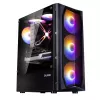 Zalman N4 Rev.1 Mid-Tower ATX skriňa so 6 ARGB ventilátormi, tvrdené sklo, čierna