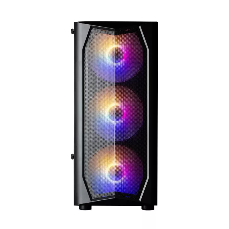 Zalman N4 Rev.1 Mid-Tower ATX skriňa so 6 ARGB ventilátormi, tvrdené sklo, čierna