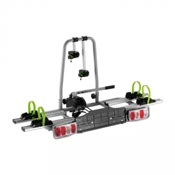 LUMI LEGEND CORPORATION Nosič bicyklov na ťažné zariadenie pre 2 e-biky, 60 kg, sklopný, funkcia naklápania, integrovaná svetelná doska