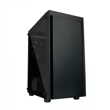 Zalman T3 PLUS mATX Mini-Tower PC skriňa, čierna, akrylové okno, 2 ventilátory