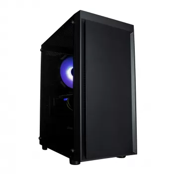 Zalman T3 PLUS mATX Mini-Tower PC skriňa, čierna, akrylové okno, 2 ventilátory