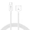 TECH-PROTECT MMC01 Ultraboost magnetický kábel pre MacBook USB-C na MagSafe 3 140W 300cm biely
