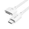 TECH-PROTECT MMC01 Ultraboost magnetický kábel pre MacBook USB-C na MagSafe 3 140W 300cm biely