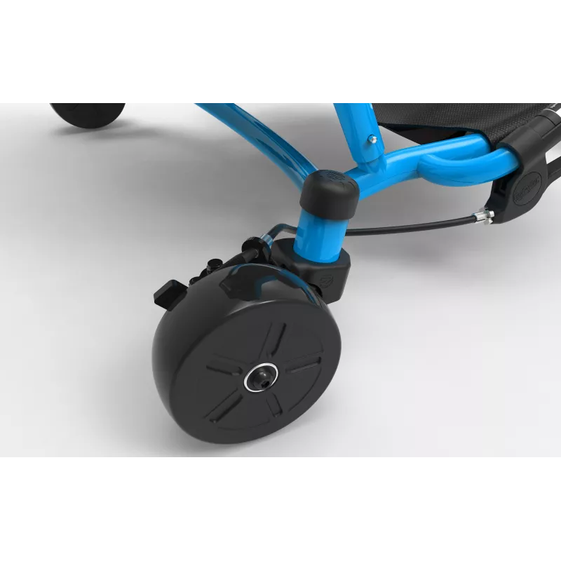 EzyRoller Drifter Pro X nohami poháňaný drift gokart pre deti od 10 rokov - modrý