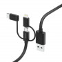 Hama 00201536, 1,5 m, USB A, USB C, USB 2.0, 480 Mbit/s, čierna