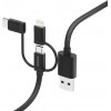 Hama 00201536, 1,5 m, USB A, USB C, USB 2.0, 480 Mbit/s, čierna