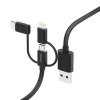 Hama 00201536, 1,5 m, USB A, USB C, USB 2.0, 480 Mbit/s, čierna