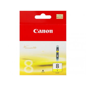 Canon CLI-8Y - 0623B006 - atrament žltý - pre PIXMA iP3500, iP4500, iP5300, MP510, MP520, MP610, MP960, MP970, MX700, MX850, Pro9000
