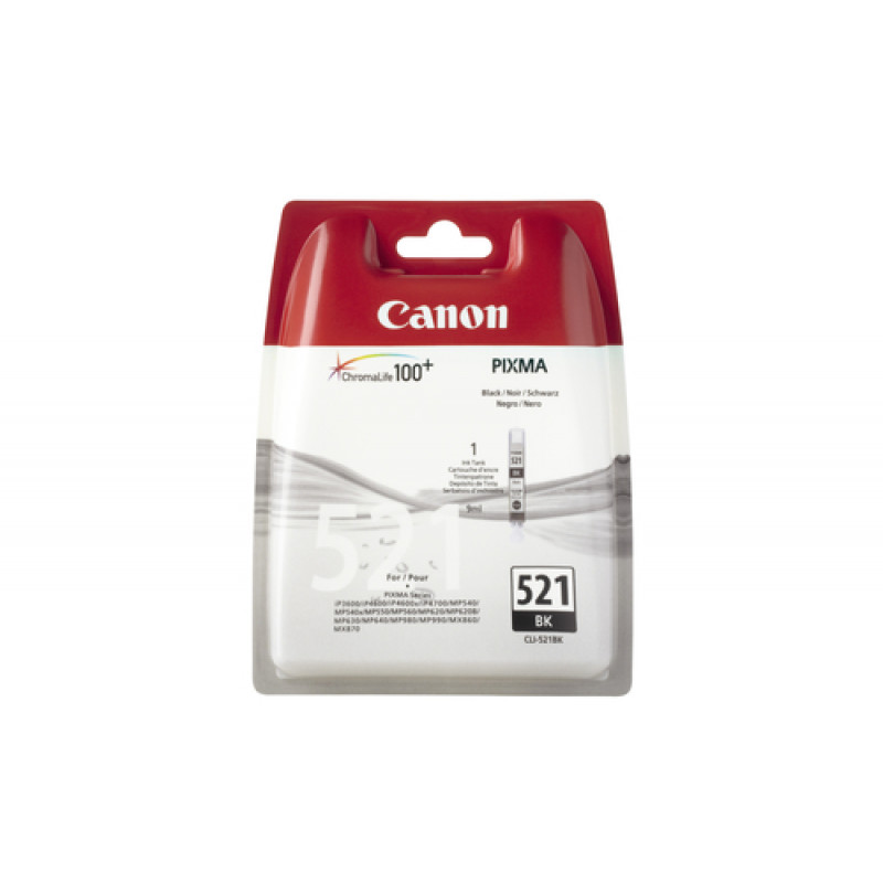 Canon CLI-521BK - čierna - originálna - blisterové balenie