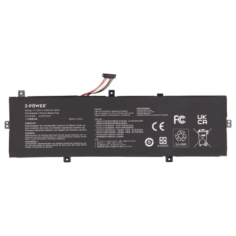 2-power hlavná batéria Asus ZenBook UX430 séria - batéria - 3 400 mAh (2P-0B200-02370000)