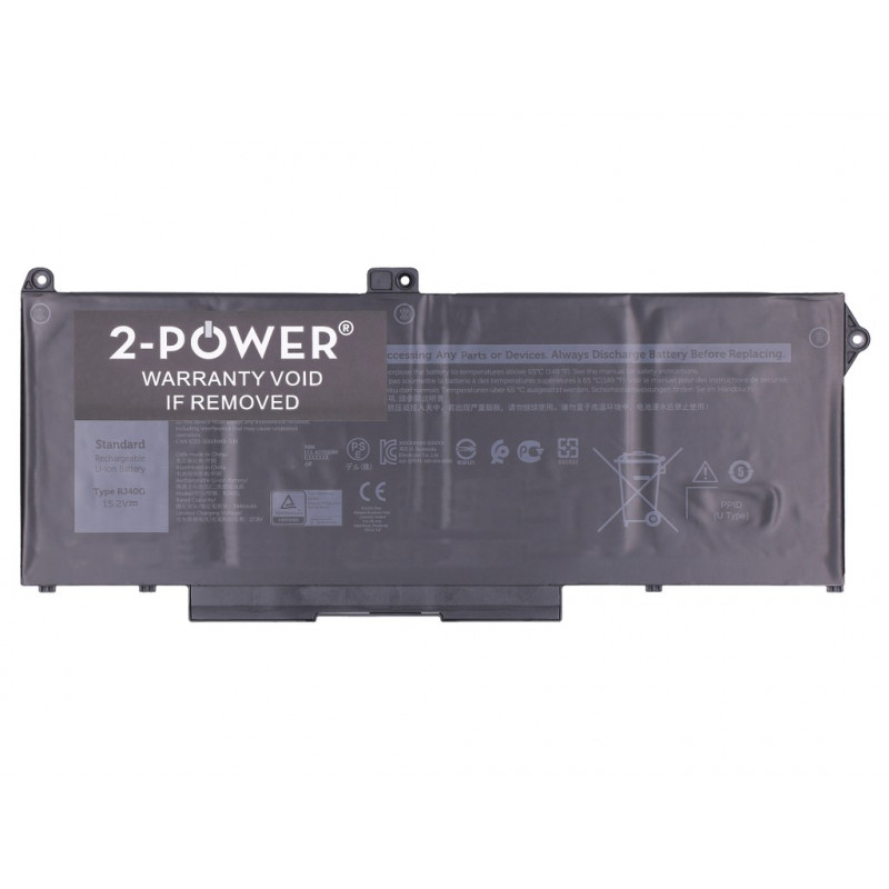 2-power Dell Latitude 5420 hlavný akumulátorový balík - batéria - 45 mAh (2P-1K2CF)