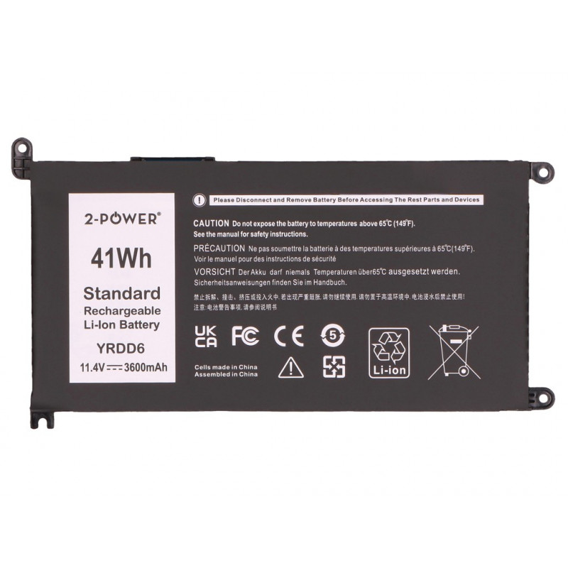 2-power hlavná batéria Dell Inspiron 3579 - batéria - 41 mAh (2P-1VX1H)