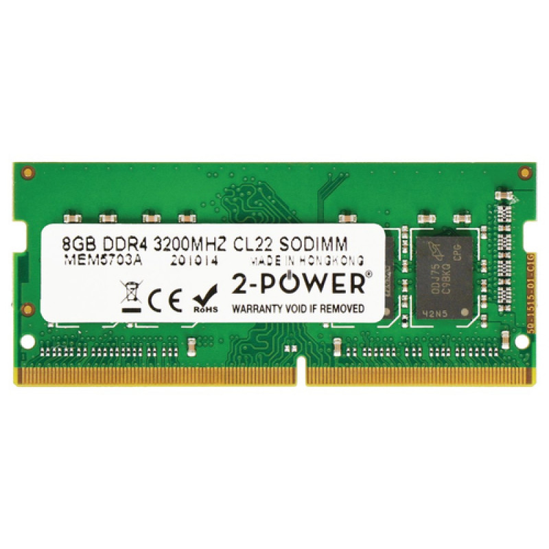 2-power 2P-370-AFVS - 8 GB - 1 x 8 GB - DDR4 - 3200 MHz