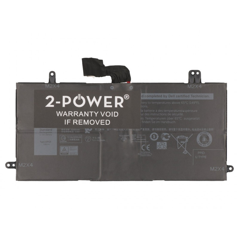 2-power 2P-5JT8G - 4800 mAh - 7,6 V - 36 Wh - 350 g