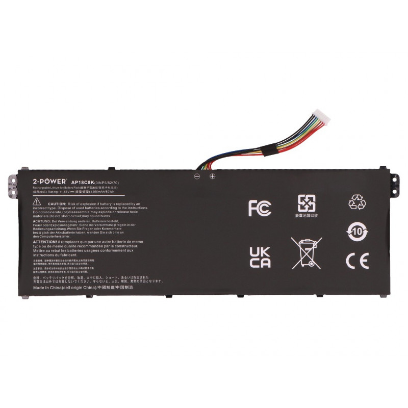 2-power hlavný akumulátorový blok - batéria - 50 mAh (2P-AP18C8K)