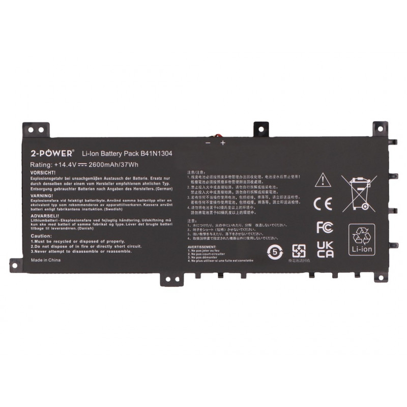 2-power hlavný akumulátor Asus S451LA V451LA - batéria - 2 600 mAh (2P-B41N1304)