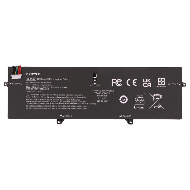 2-Power hlavný akumulátor HP EliteBook X360 1040 G5 - batéria - 52 mAh