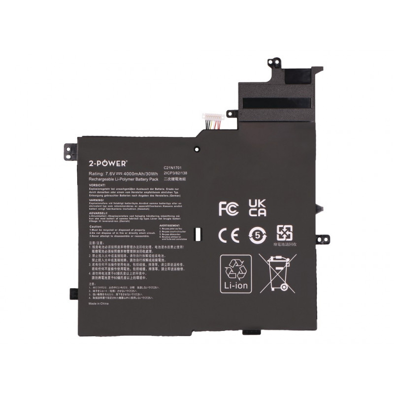 2-power hlavný akumulátorový blok Asus V406UA - batéria - 4 000 mAh (2P-C21N1701)