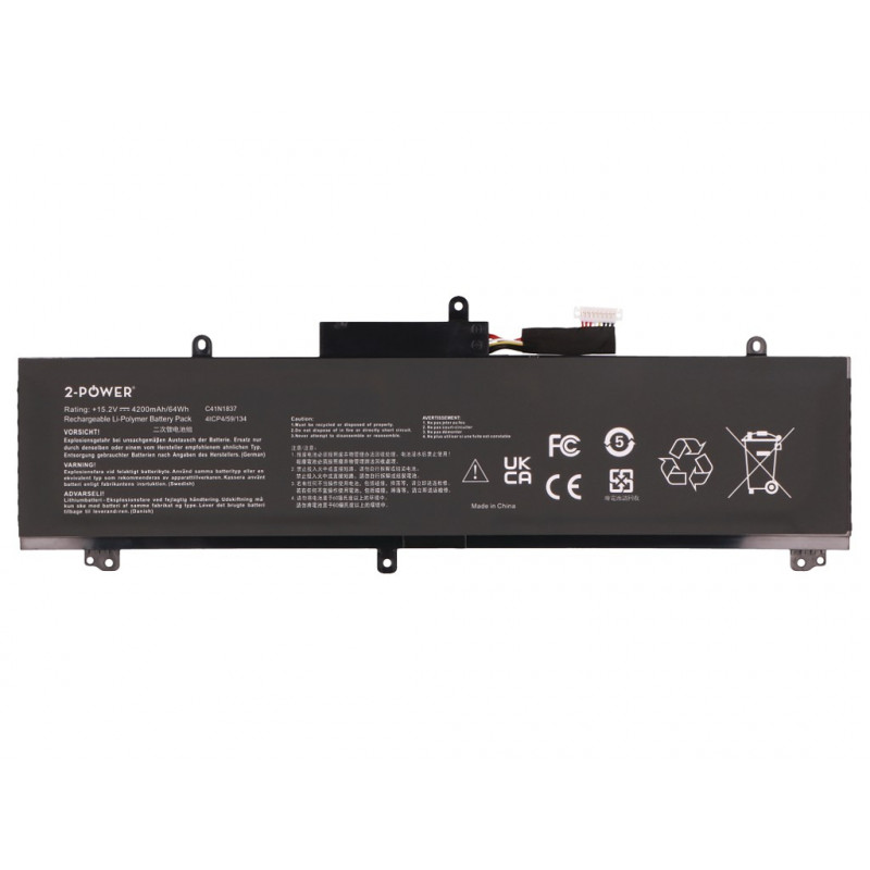2-power hlavný akumulátorový blok Asus GA502DU - batéria - 64 mAh (2P-C41N1837)
