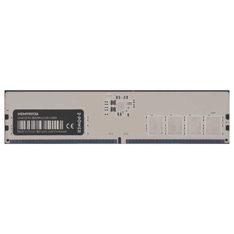 2-Power 8GB DDR5 4800MHz CL40 DIMM (2P-KVR48U40BS6-8)