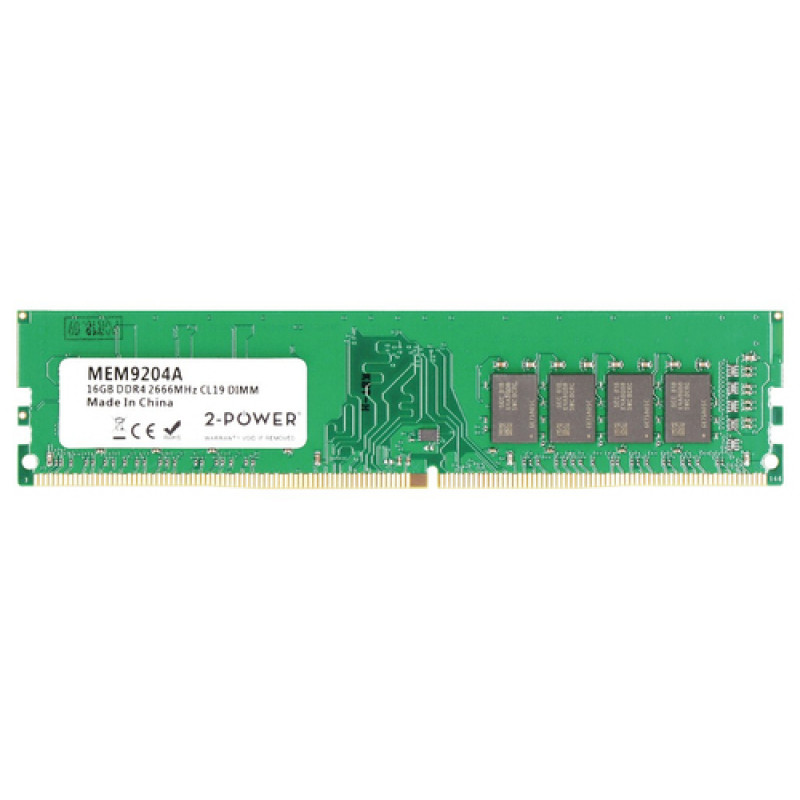 2-power 2P-KVR26N19S8/16 - 16 GB - 1 x 16 GB - DDR4 - 2666 MHz