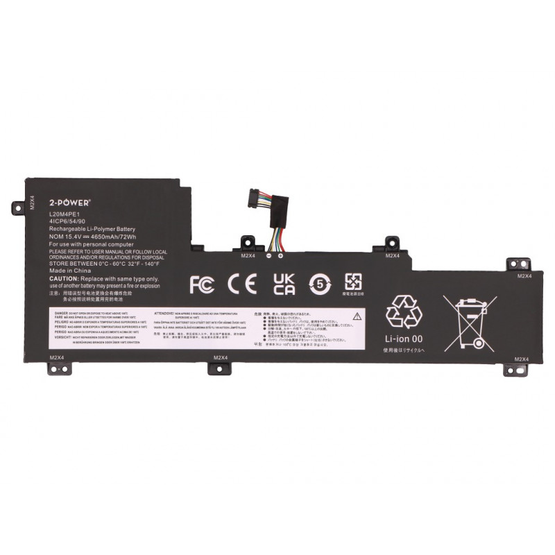 2-power hlavná batéria Lenovo Yoga Slim 7 Pro 16ACH6 82QQ - batéria - 72 Wh (2P-L20C4PE1)