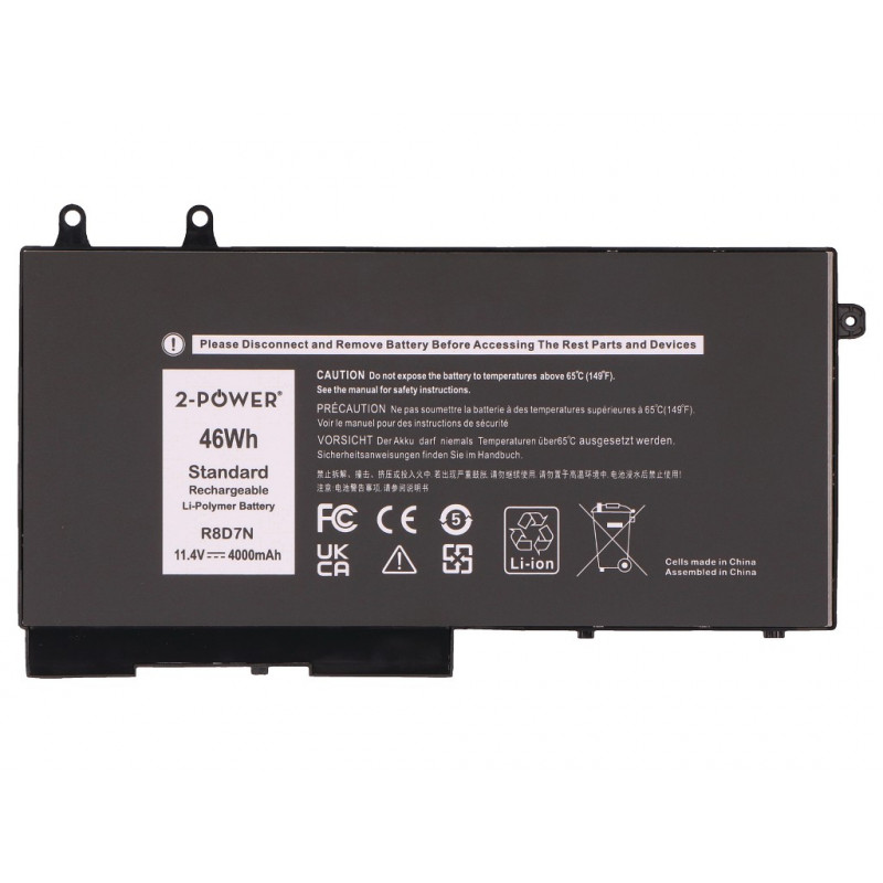 2-Power Dell Latitude 5400 hlavný akumulátor - batéria - 46 mAh (2P-W8GMW)