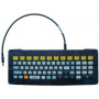 Zebra klávesnica - podsvietená - USB - QWERTY