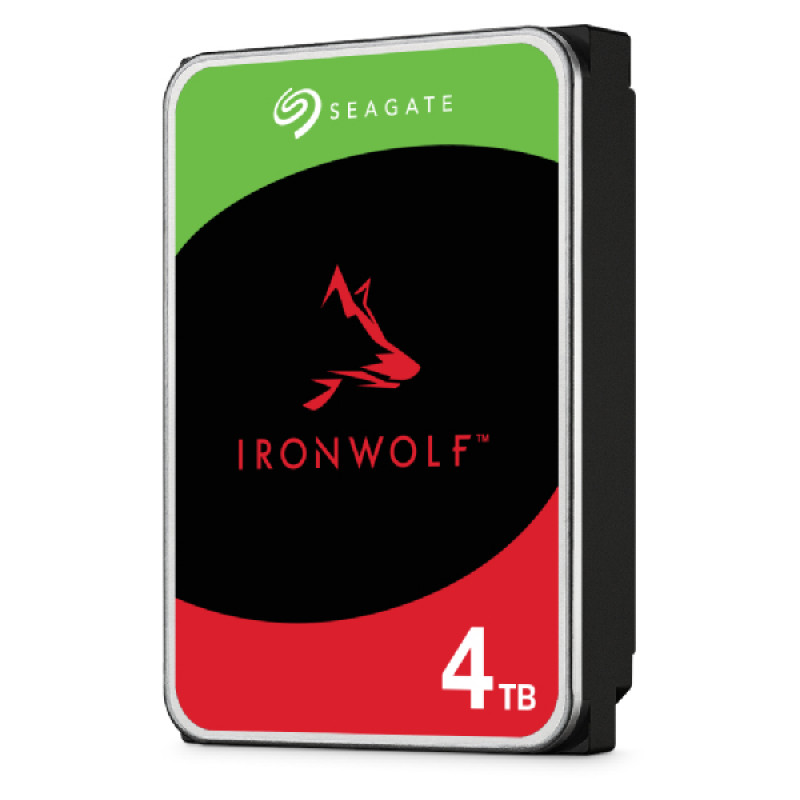 Bundle SEAGATE NAS HDD 4x4TB IronWolf 5400rpm 6Gb/s SATA 256MB Cache 3,5 palca 24x7 CMR pre NAS a RAID rackové systémy čierna