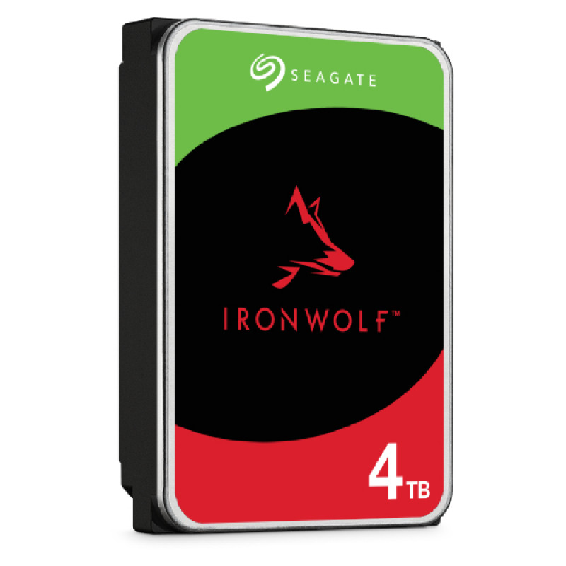 Bundle SEAGATE NAS HDD 4x4TB IronWolf 5400rpm 6Gb/s SATA 256MB Cache 3,5 palca 24x7 CMR pre NAS a RAID rackové systémy čierna