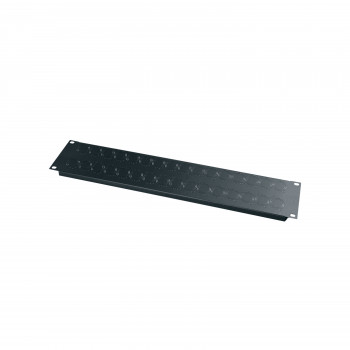 Vaddio Middle Atlantic - vylamovací plech pre pripojenie - čierny práškový náter - 2U - 48,3 cm (19 palcov)