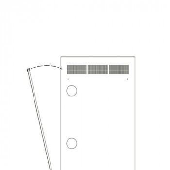 Middle Atlantic Products Middle Atlantic WR Series WR-RAP-24 - panel do racku - zadný - čierna - 24U - 48,3 cm (19