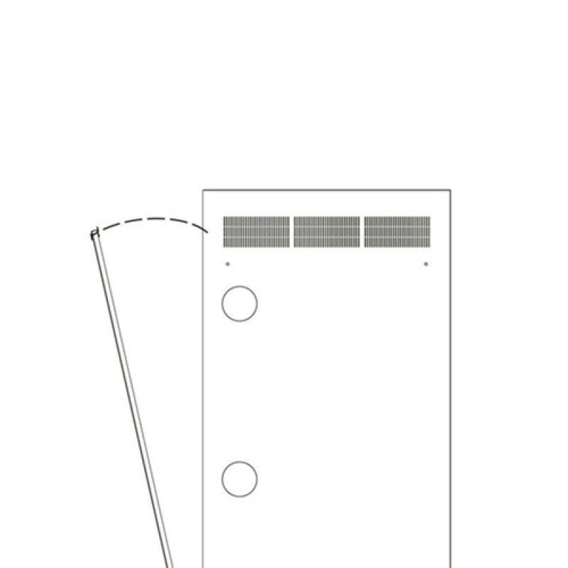 Middle Atlantic Products Middle Atlantic WR Series WR-RAP-24 - panel do racku - zadný - čierna - 24U - 48,3 cm (19