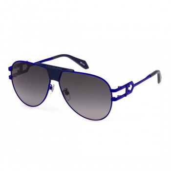 JUSTCAVALLI unisex slnečné okuliare SJC095-6201HR hranaté čierna sivá gradientová 62 mm