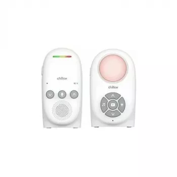 Chillax CB210 DECT digitálny audio babyphone s obojsmernou komunikáciou, teplotným senzorom a nočným svetlom, biela