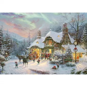 Schmidt Spiele Thomas Kinkade Studios: Santa's Night Before Christmas 1000-dielne puzzle