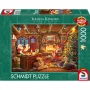 Schmidt Spiele Thomas Kinkade Studios: Santa Checks the Wishlist 1000-dielne puzzle