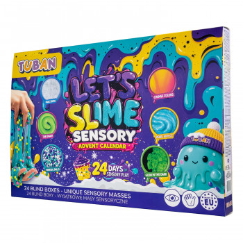TUBAN sada adventného kalendára – Let's Slime | 24 dní DIY výroby slimu