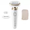 Braun Silk-épil 9 Flex SES9-011 3D epilátor, mokrý & suchý, biela/zlatá